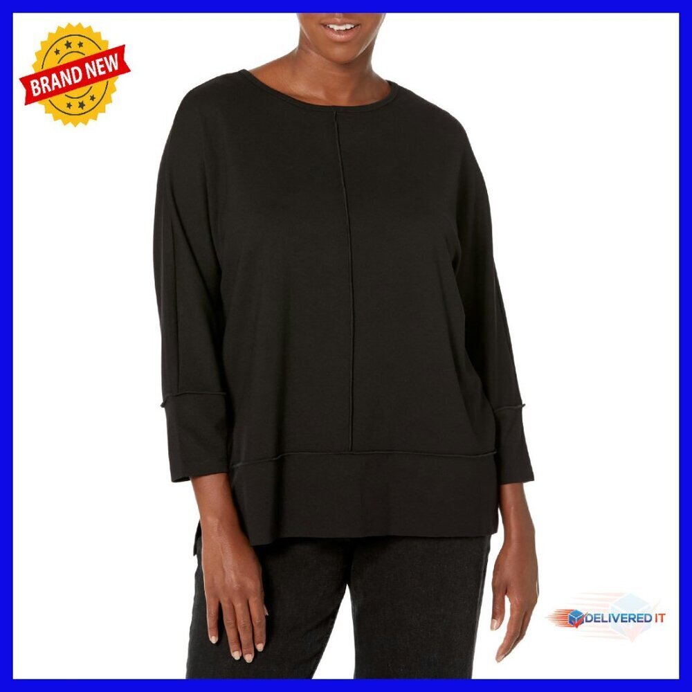 3/4 Sleeve Dolman Top Wrinkle-Resistant Fabric Professional Casual